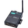 2-port RS-232/422/485 wireless device server with 802.11a/b/g WLAN (includes US/Euro/Japan bands), -40 to 75°C operating temperatureMOXA